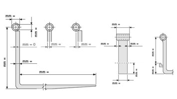 Produktion Wellen gabelzinken (Pin Type)